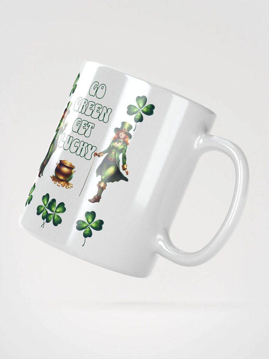 Go Green Get Lucky - St. Patrick's Day White Mug product image (2)
