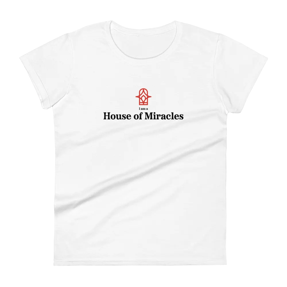 I am a House of Miracles | Fitted (Female) | Black Print product image (10)