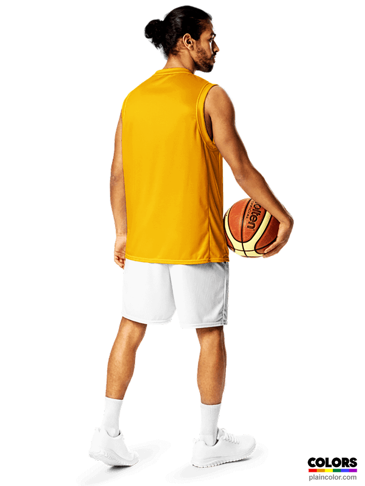 Plain Color Amber Basketball Jersey product image (6)