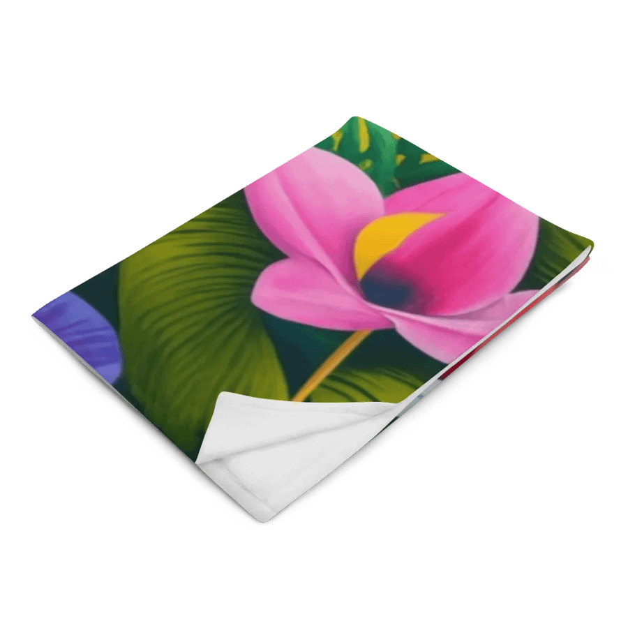 Exotic Jungle Foliage Throw Blanket product image (5)