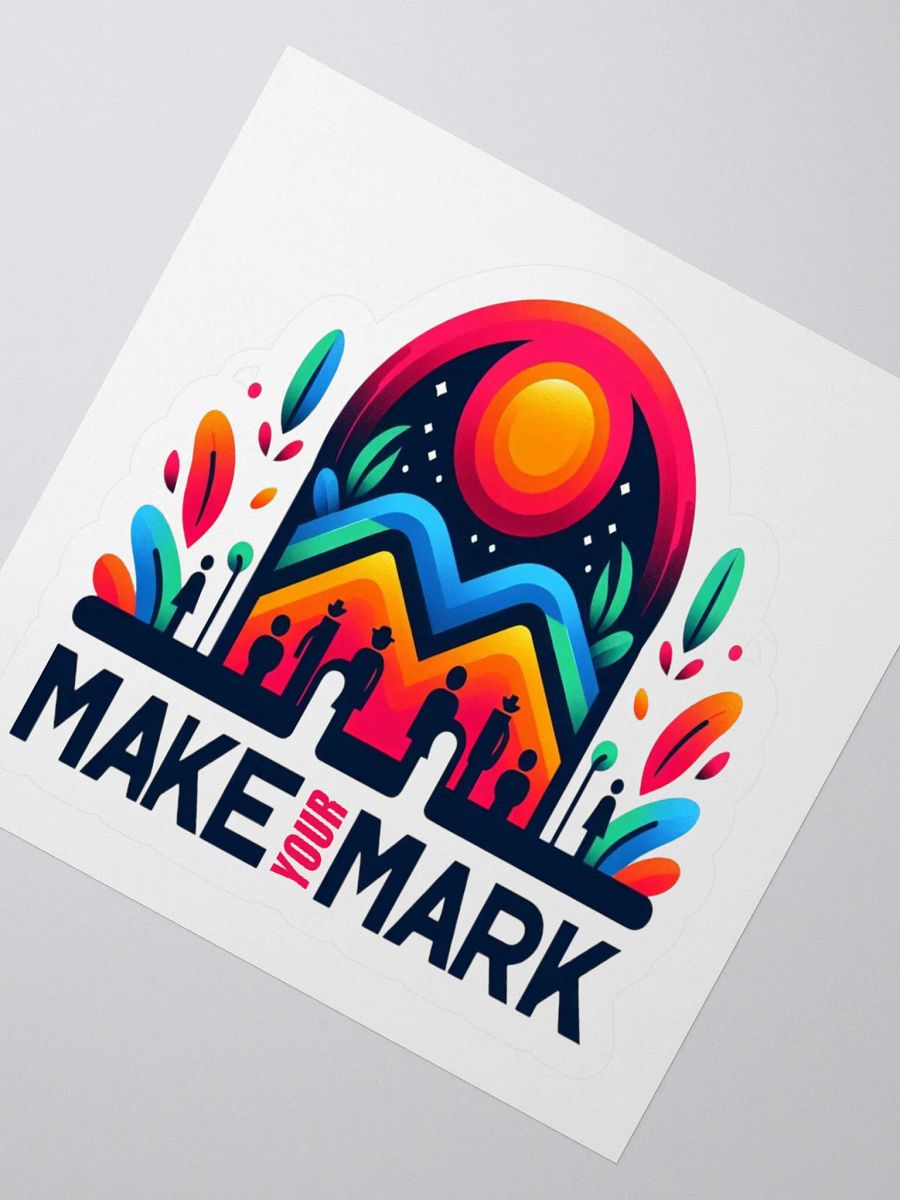 Vibrant Sunrise Kiss Cut Stickers product image (6)