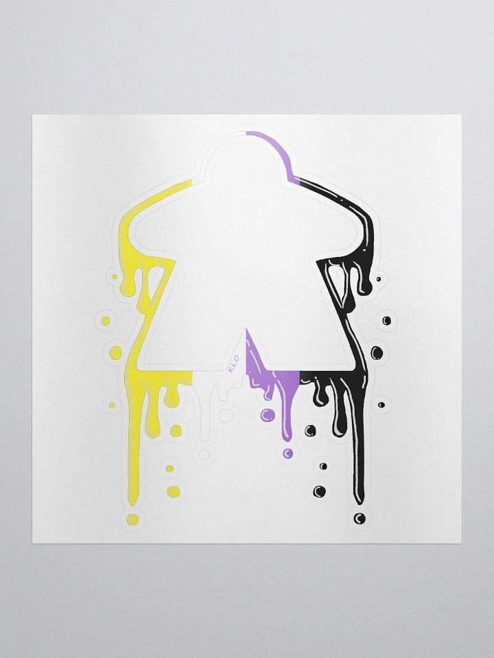 Drippy Non-Binary Pride Sticker product image (1)