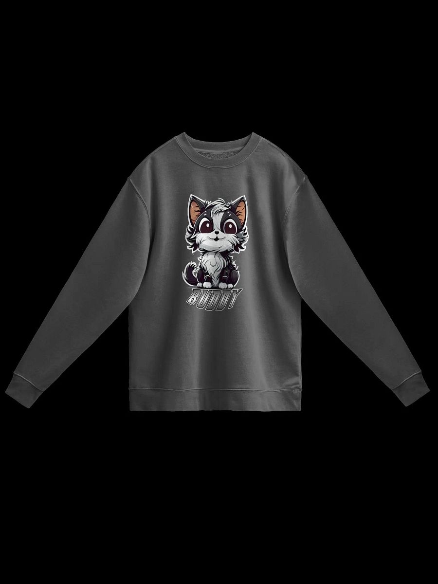 Buddy Independent Trading Co. Unisex Midweight Pigment Dyed Sweatshirt product image (2)