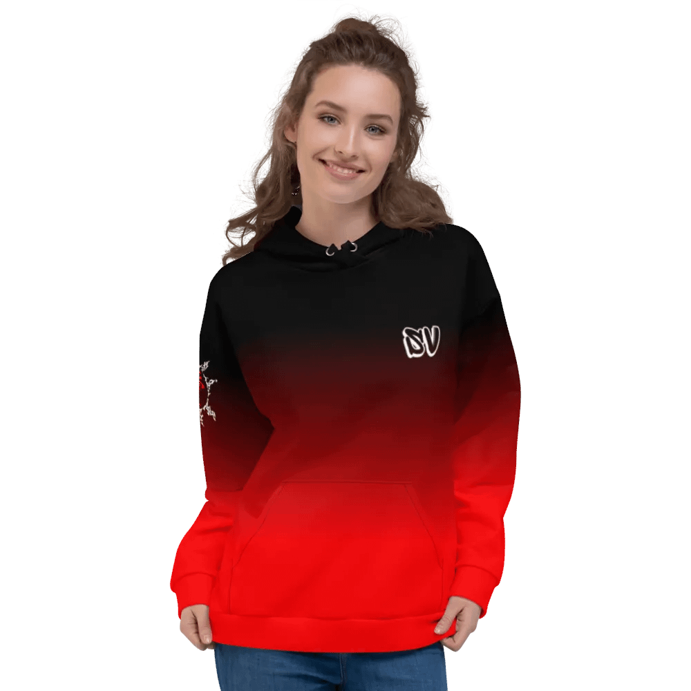 STRAIGHT VIBIN NEON COLOR FADE STYLE SHUKAKU + GAARA HOODIE product image (3)
