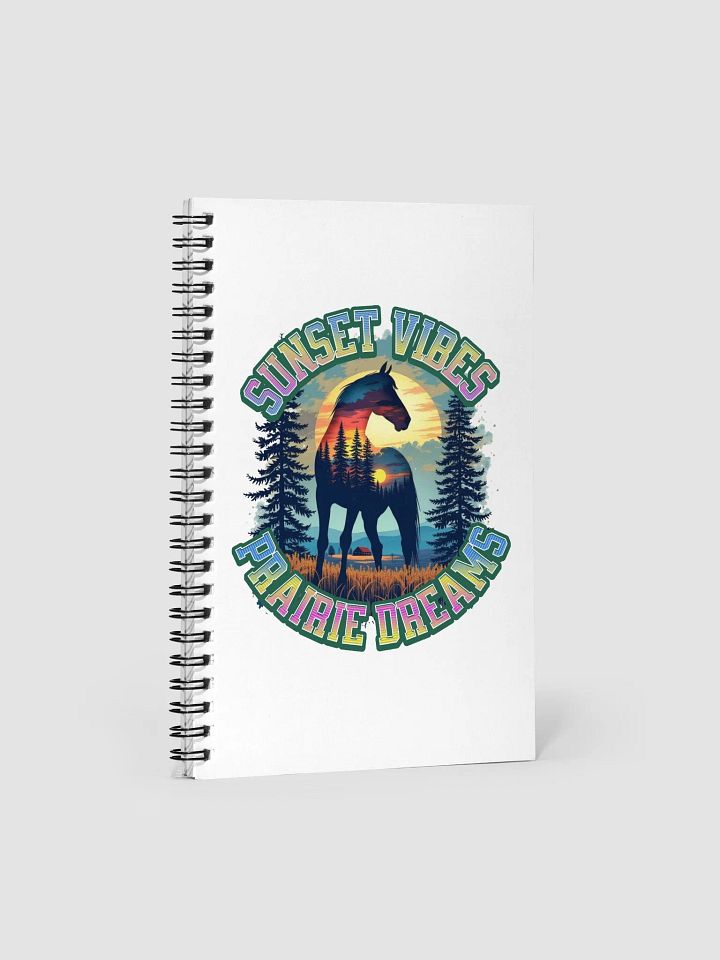 Sunset Vibes Prairie Dreams Horse Spiral Notebook product image (2)