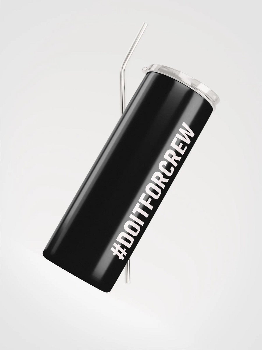 20 oz #DOITFORCREW - High End Travel Tumbler- Black product image (4)