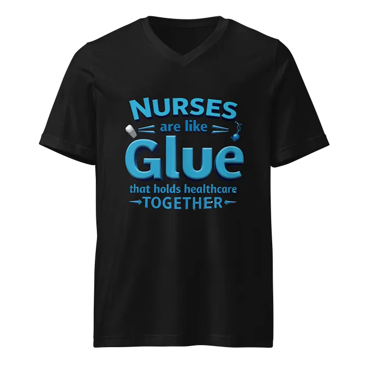 Nurses Glue healthcare together, Healthcare Heroes V-Neck Tee product image (1)