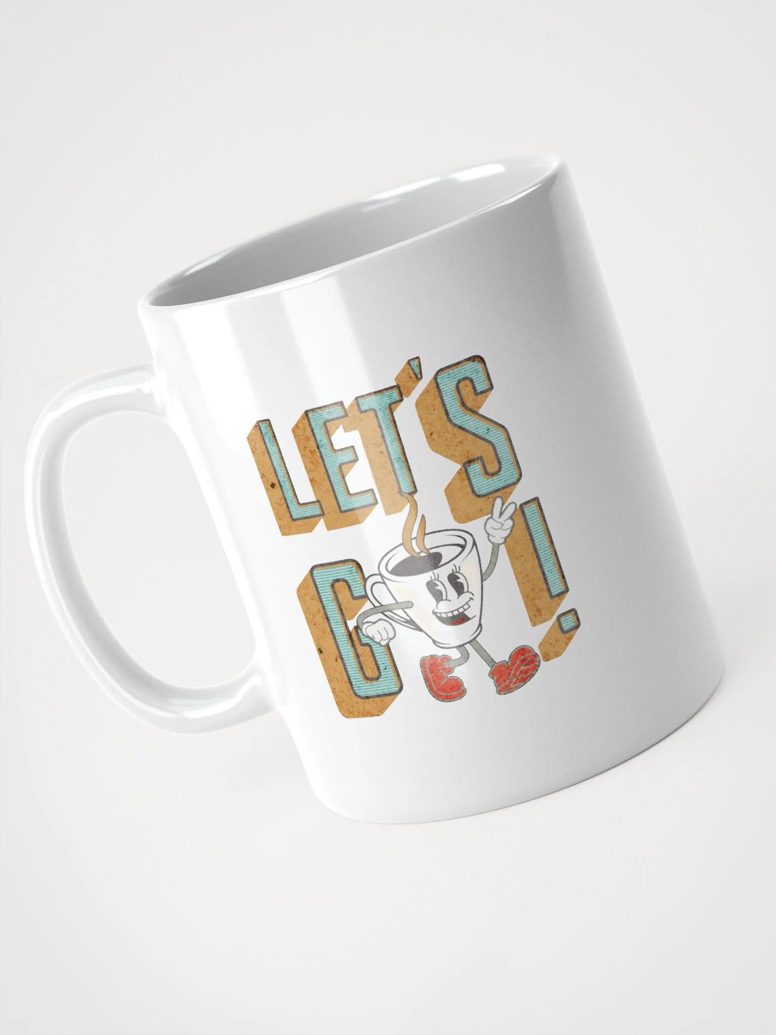 Lets Go Coffee Mascot Smiling Coffee Mug product image (2)