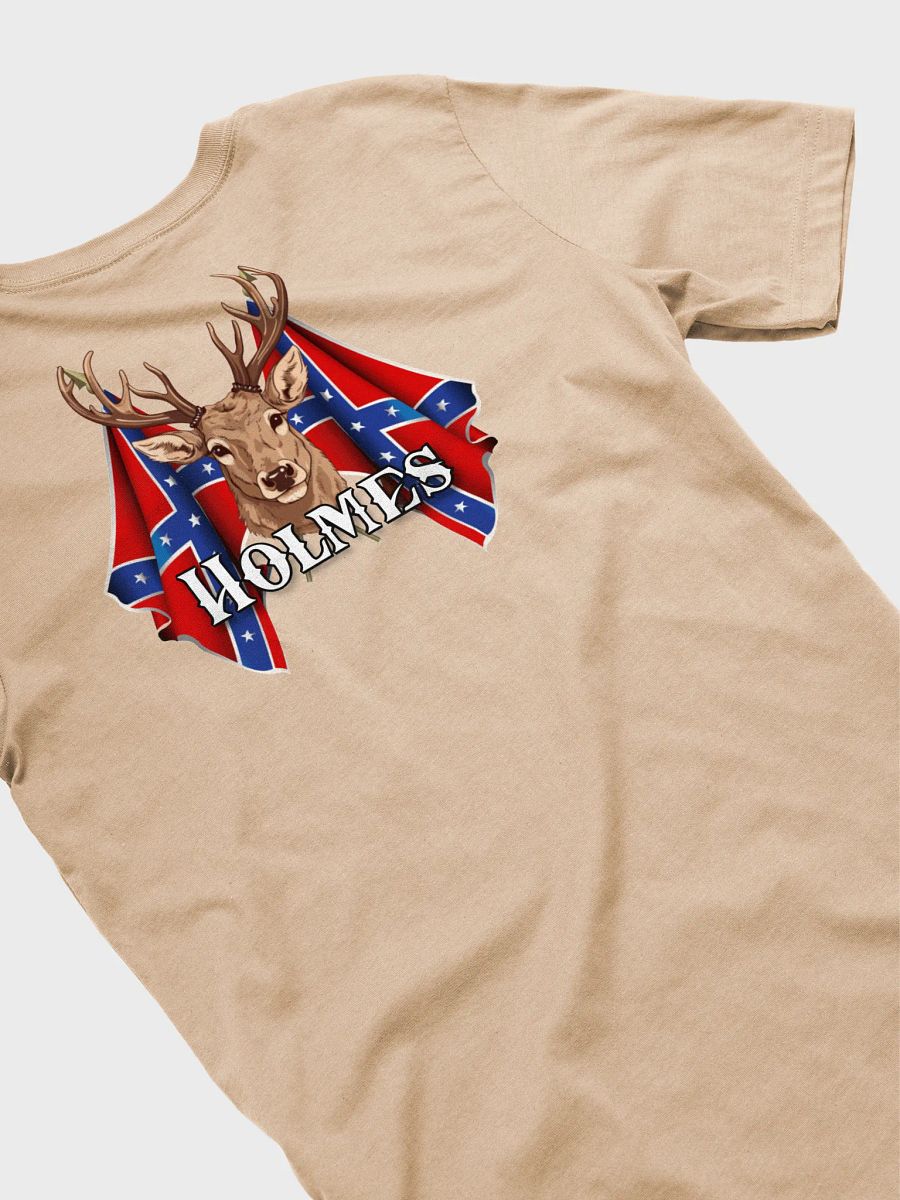 "Holmes" Last Name Rebel Redneck Deer - Adult T-Shirt product image (4)