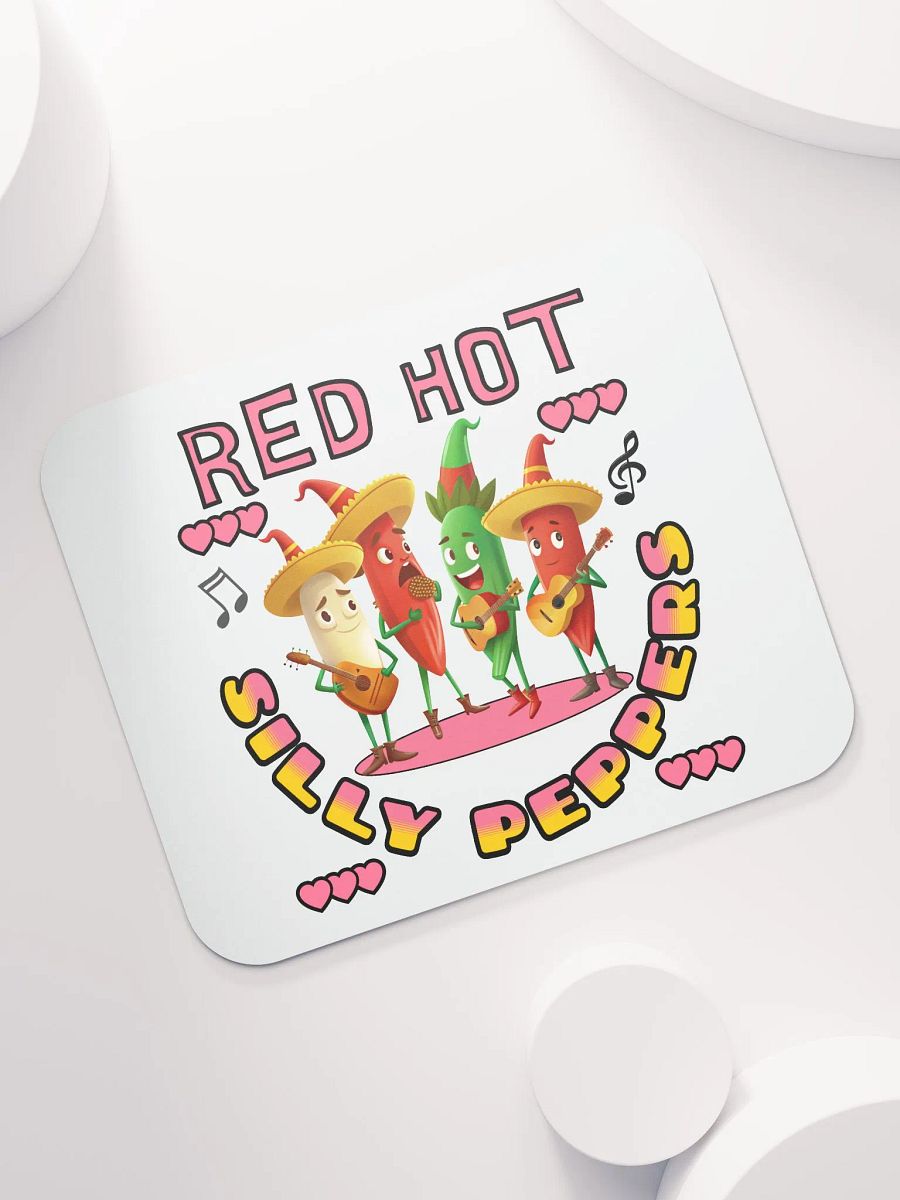 Red Hot Silly Peppers Mouse Pad product image (5)