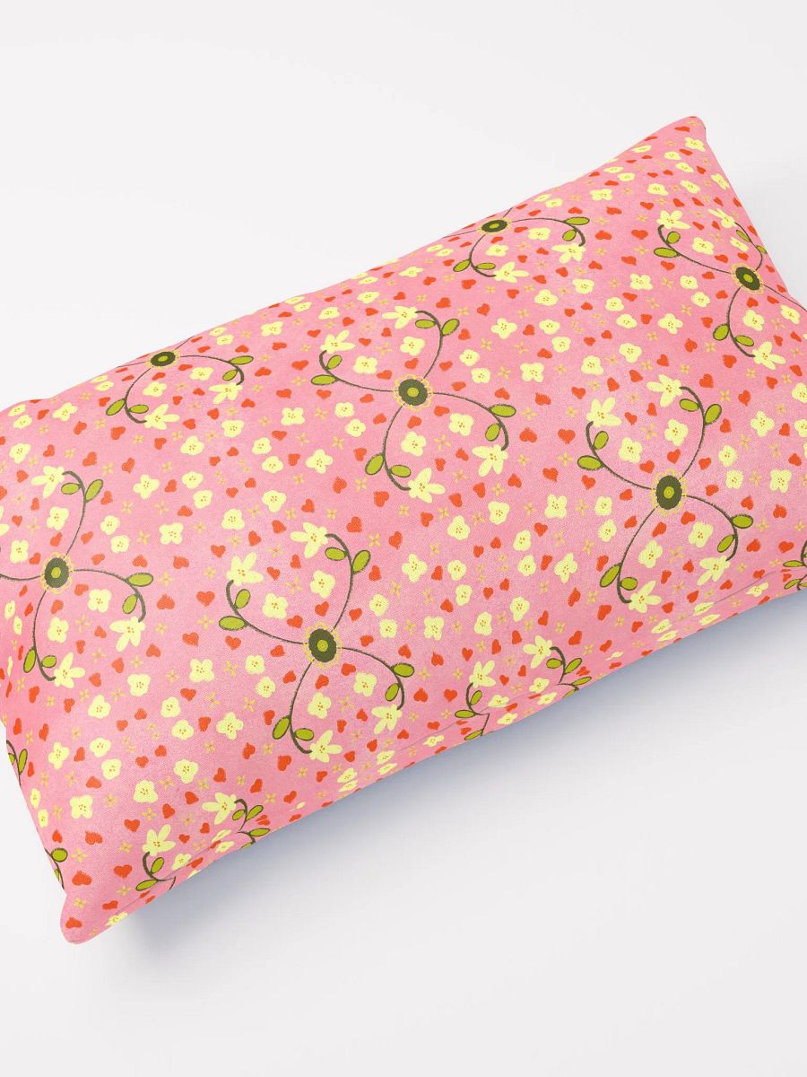 Hearts and Flowers Pink Pillow product image (11)