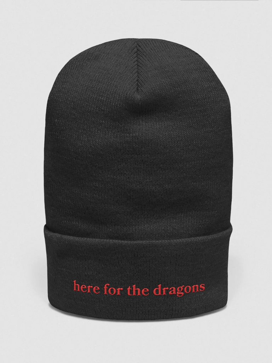 Here For The Dragons Embroidered Beanie product image (3)