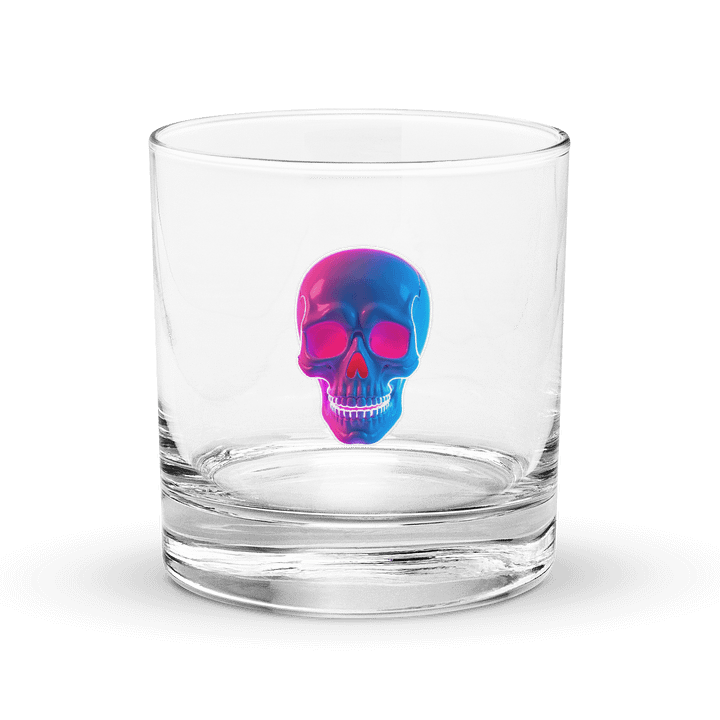 Andromeda Siren's Halloween Skull Rocks Glass product image (1)