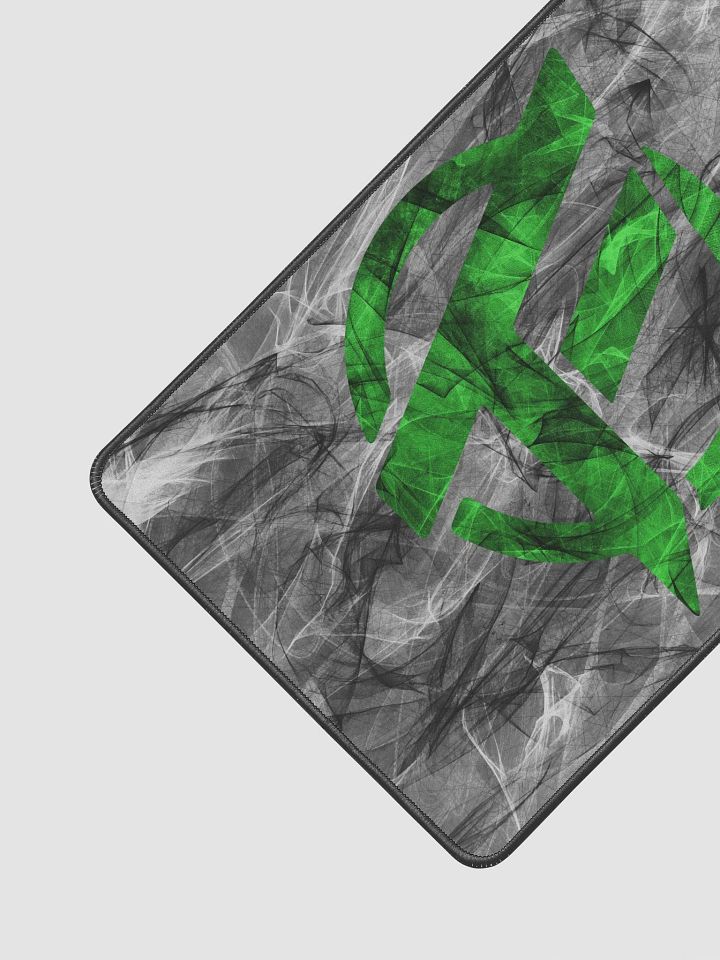 TopFrag™ Blended Green Spiral Emblem Desk Mat 12" x 18" product image (2)