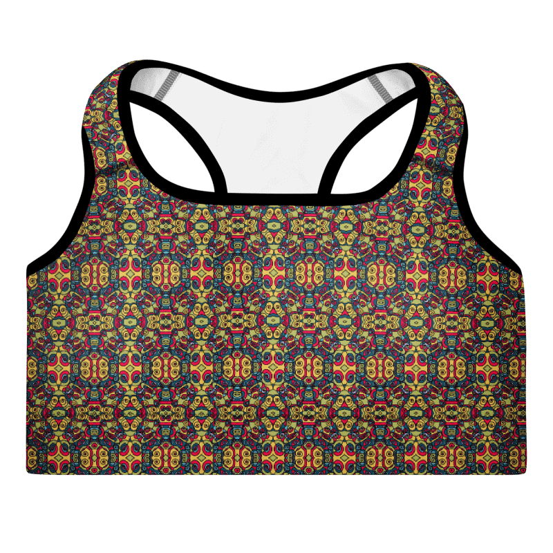 Modern Circus Town Pop Art – Women’s Padded Sports Bra for Yoga and Workout product image (7)