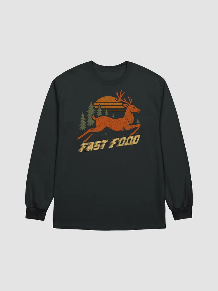 Fast Food Long Sleeve Shirt – Funny Vintage Hunting Tee product image (4)