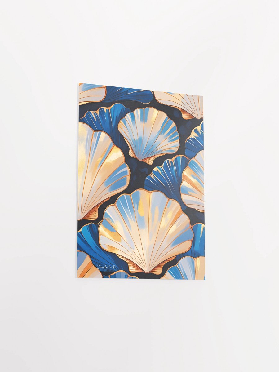 Poster artistique - Coquilles Saint-Jacques - 11 - Cadeau Déco Energie Vibratoire product image (5)