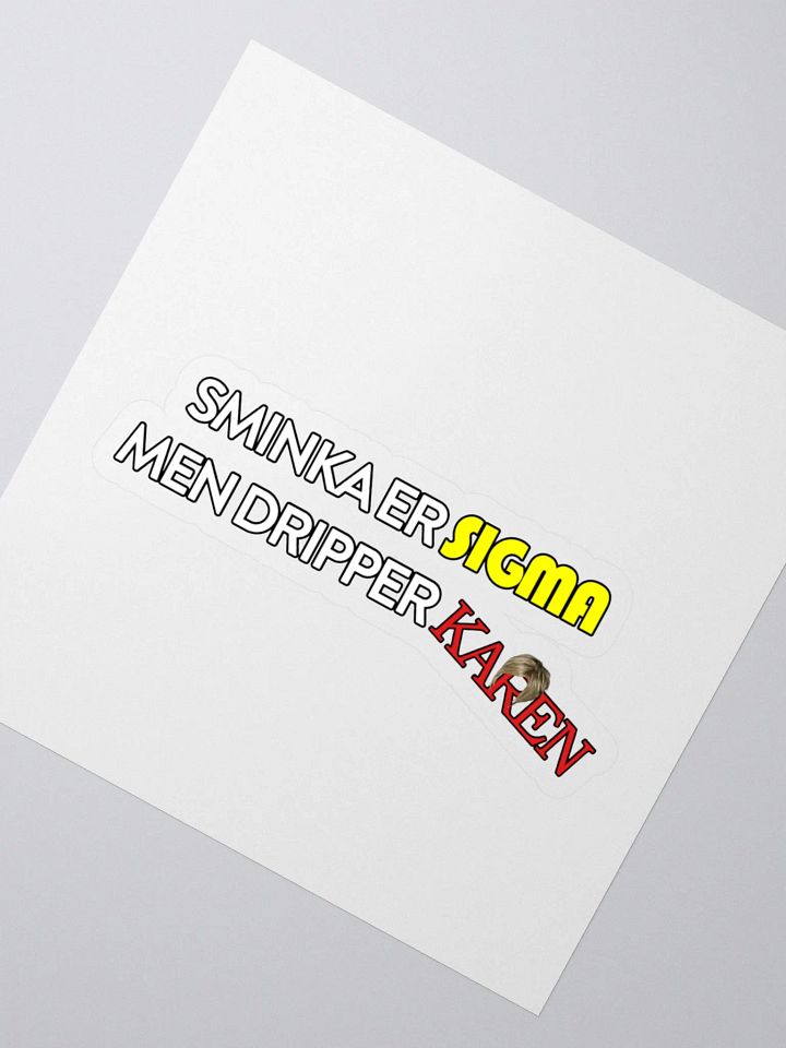 SIGMA KAREN Kiss Cut Stickers product image (2)
