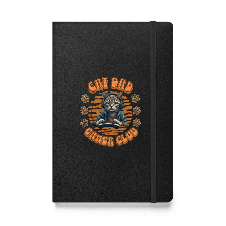 Cat Dad Gamer Club Hardcover Notebook product image (1)