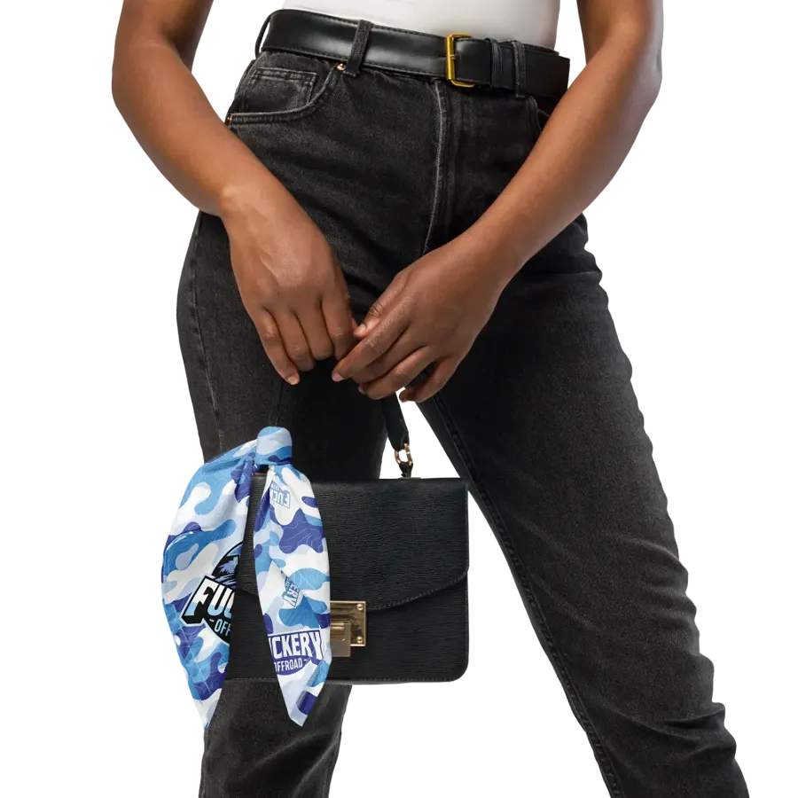 Fuckery Offroad Camo Topo Bandana - Blue product image (5)
