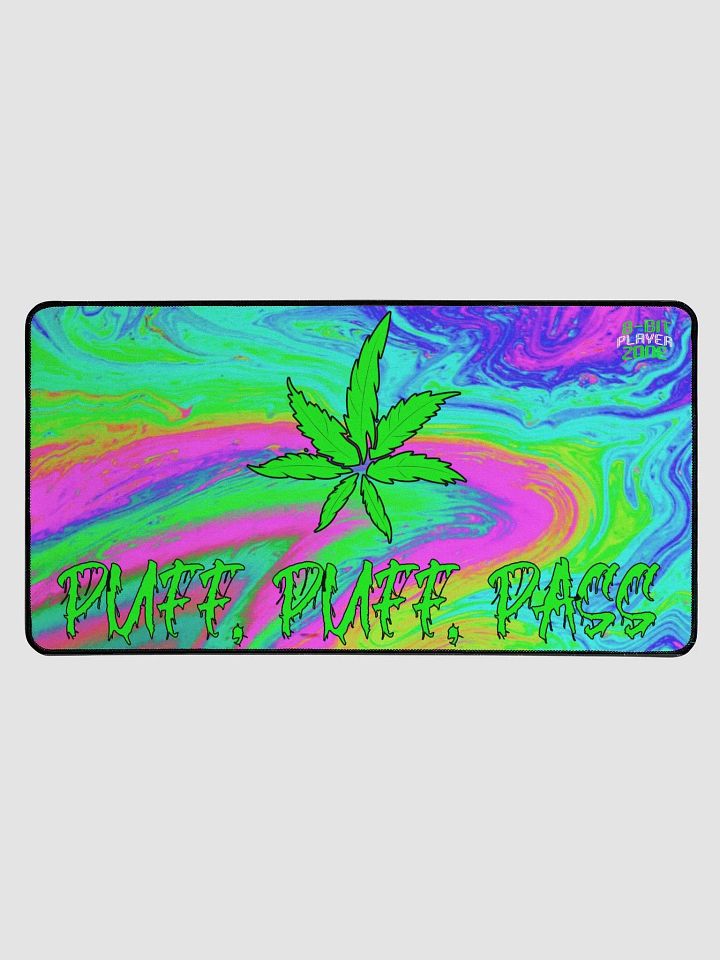 Psychedelic Cannabis Desk Mat-15.5" x 31.5" product image (1)