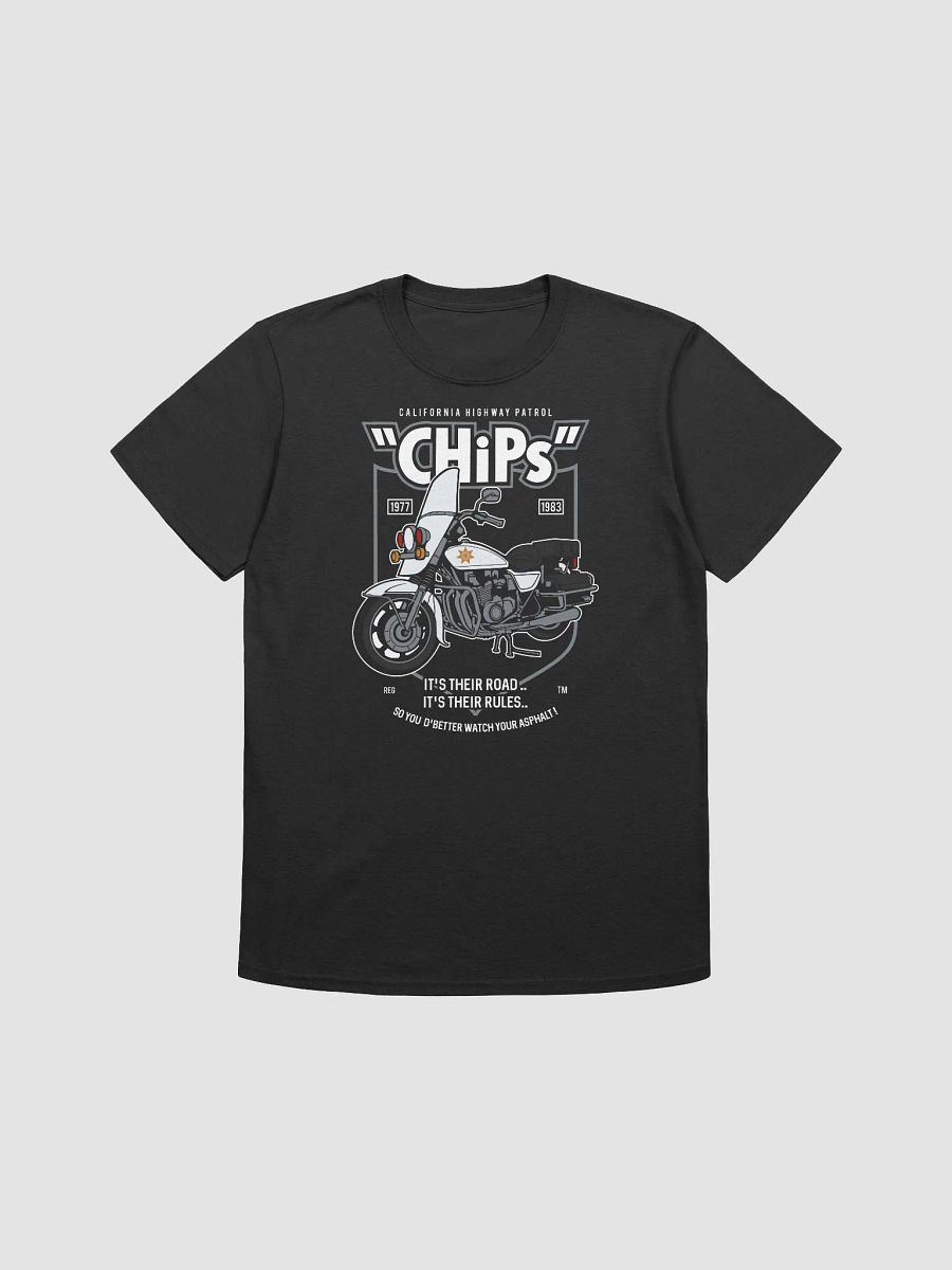 CHiPs Inspired Motorcycle Graphic T-Shirt product image (1)