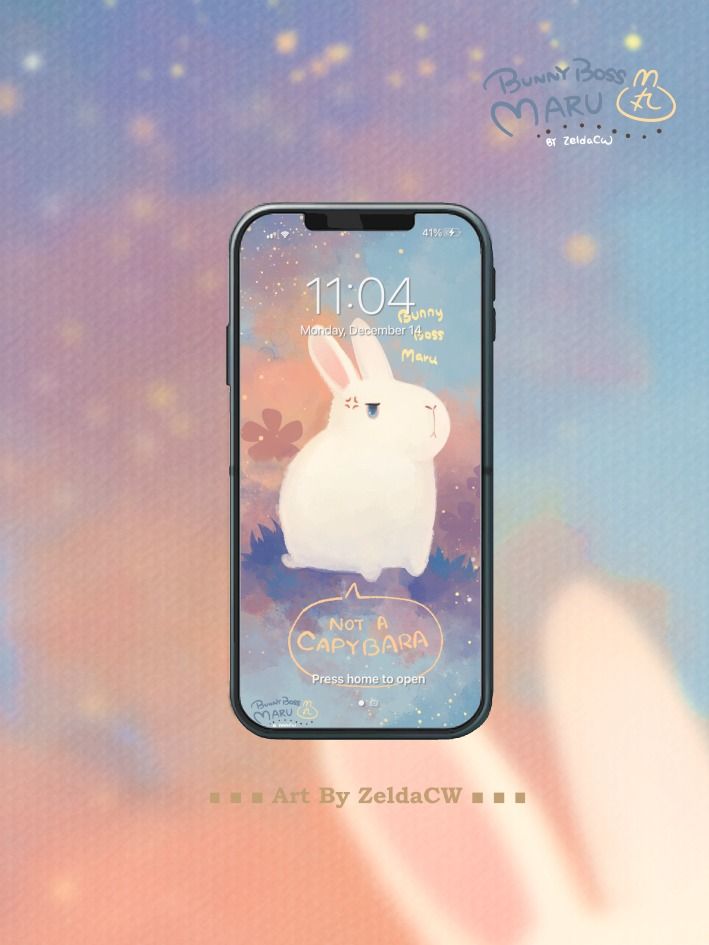 Bunny Boss Maru Wallpaper Set product image (1)