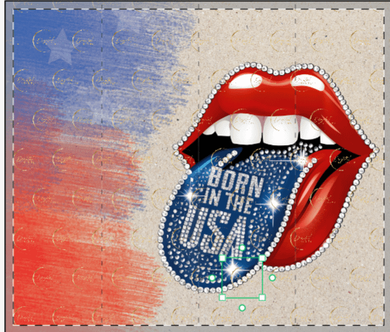 Born in the USA Patriotic Tumbler Wrap PNG, Digital Download for Flag Day, 4th of July & Labor Day product image (6)