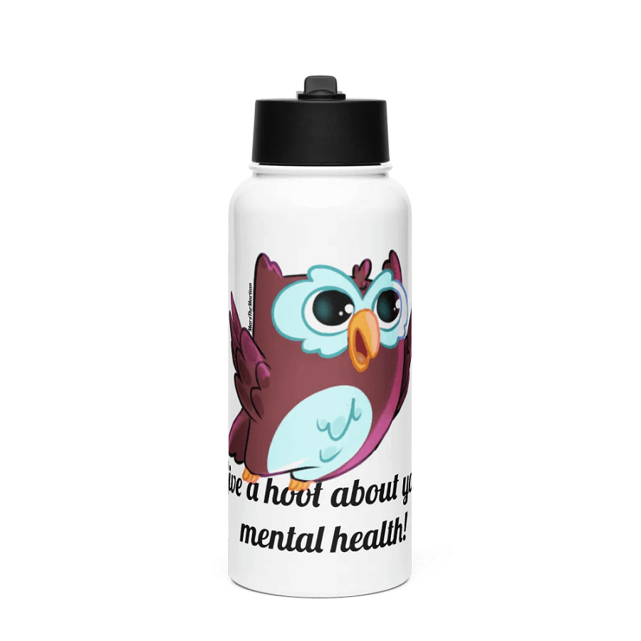 Olly The Owl "Give A Hoot" Steel Water Bottle product image (1)
