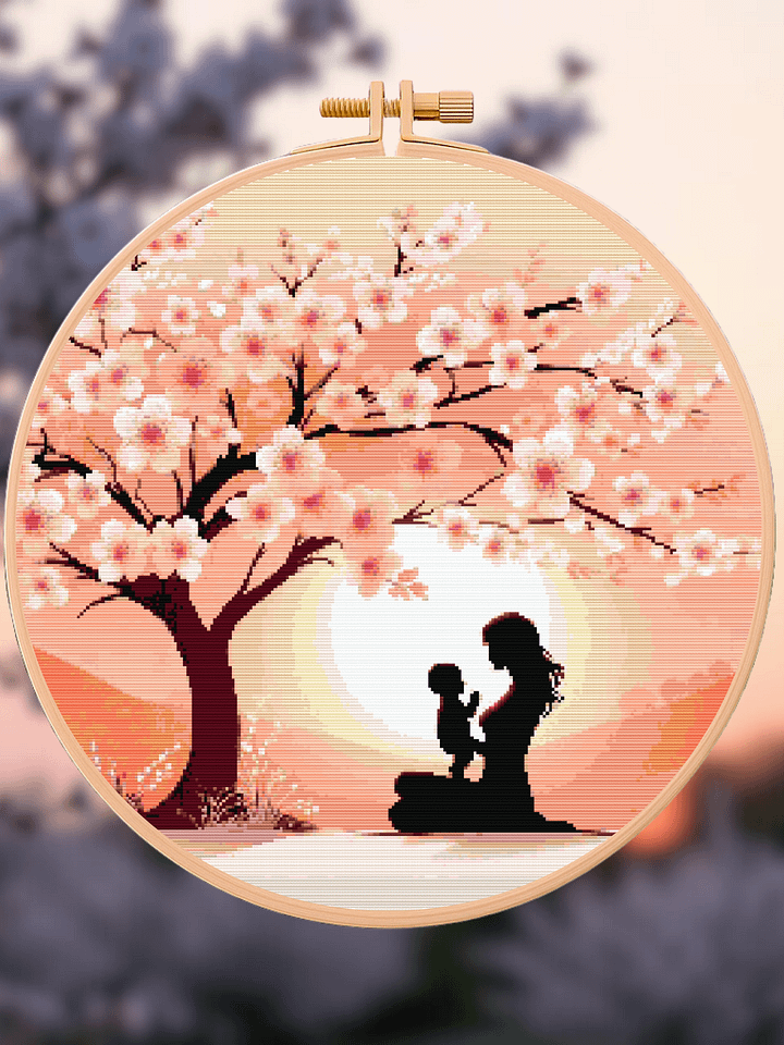 Blossom Hugs Cross Stitch Pattern product image (1)