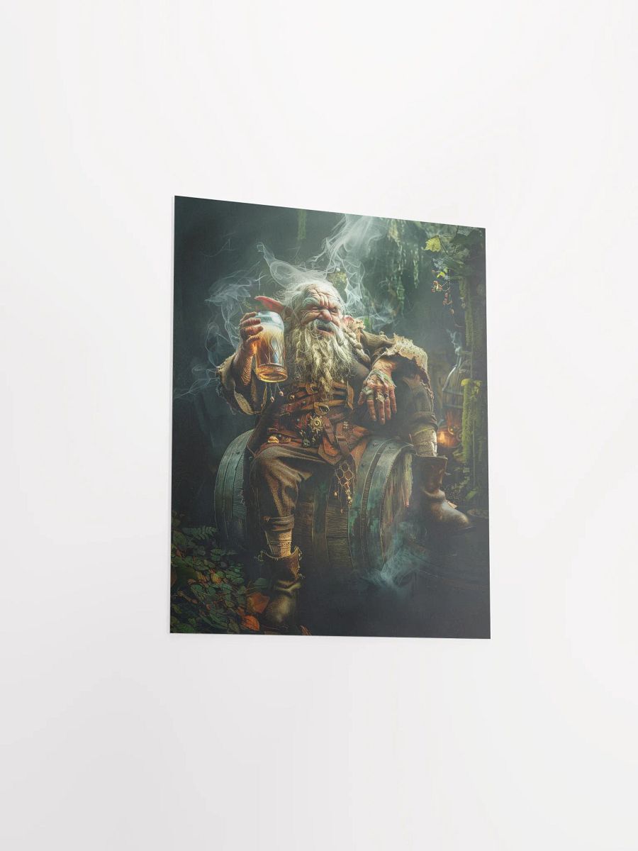 Elder elf drinking a beer - Poster product image (14)