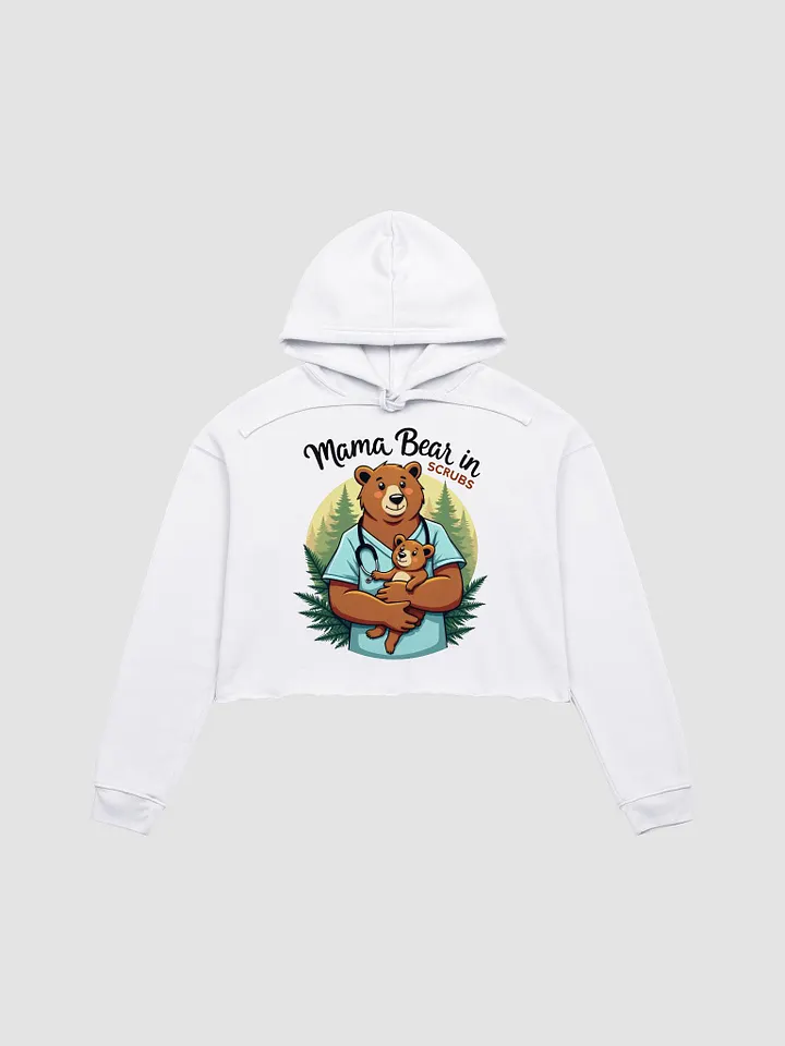 Mama Bear in Scrubs Crop Hoodie product image (4)