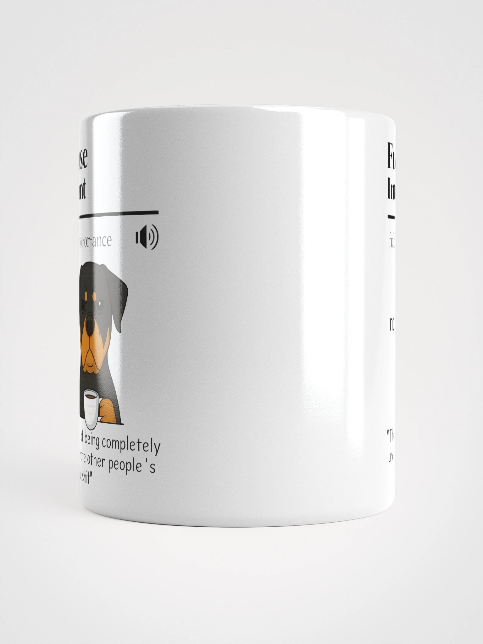 Intolerant Rottweiler - White Glossy Mug product image (5)
