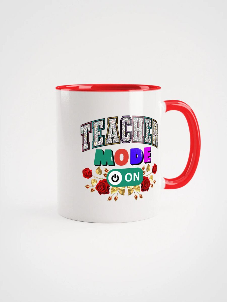 Teacher Mode On, Floral Teachers Ceramic Mug product image (1)