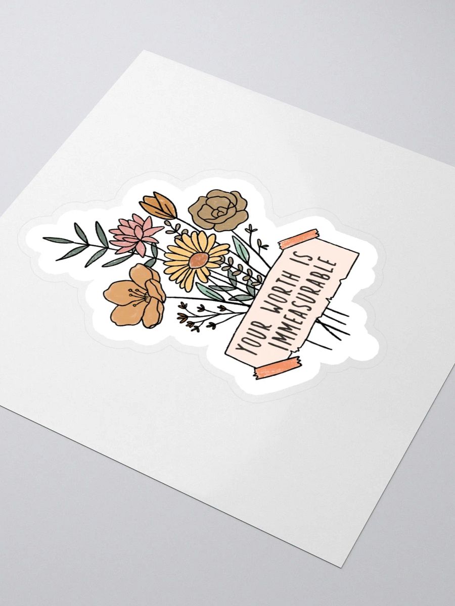 'Your Worth is Immeasurable' Sticker product image (3)