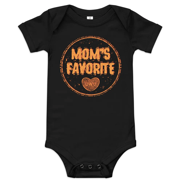 Mom's Favorite(Gold Text) Baby Onesie product image (1)
