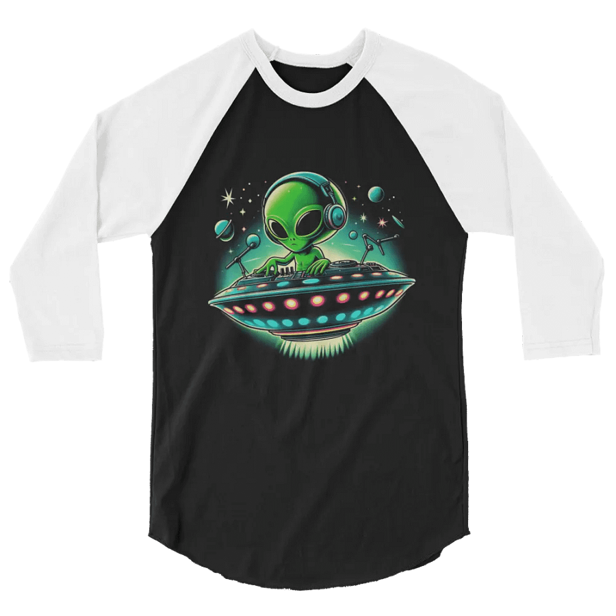 Alien DJ Baseball Style Tee - Dark Torso Colors product image (1)