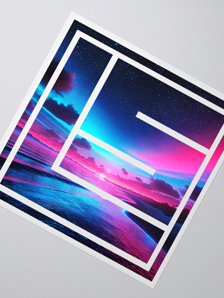 Neon Beach Sticker product image (2)