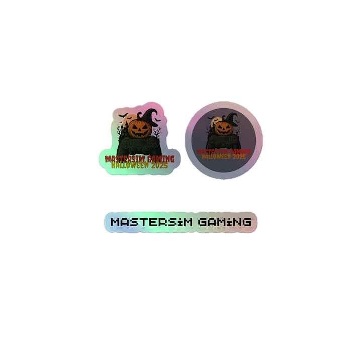 Limited Edition MasterSim Gaming Halloween 2025 Holographic Stickers product image (1)