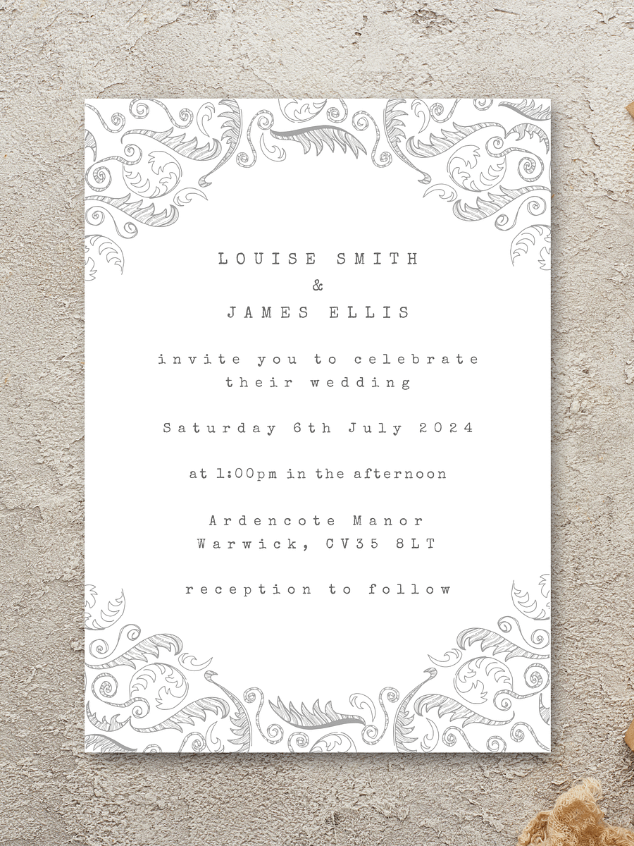 Cecilia Collection: Wedding Invitation Day Guest Card product image (1)