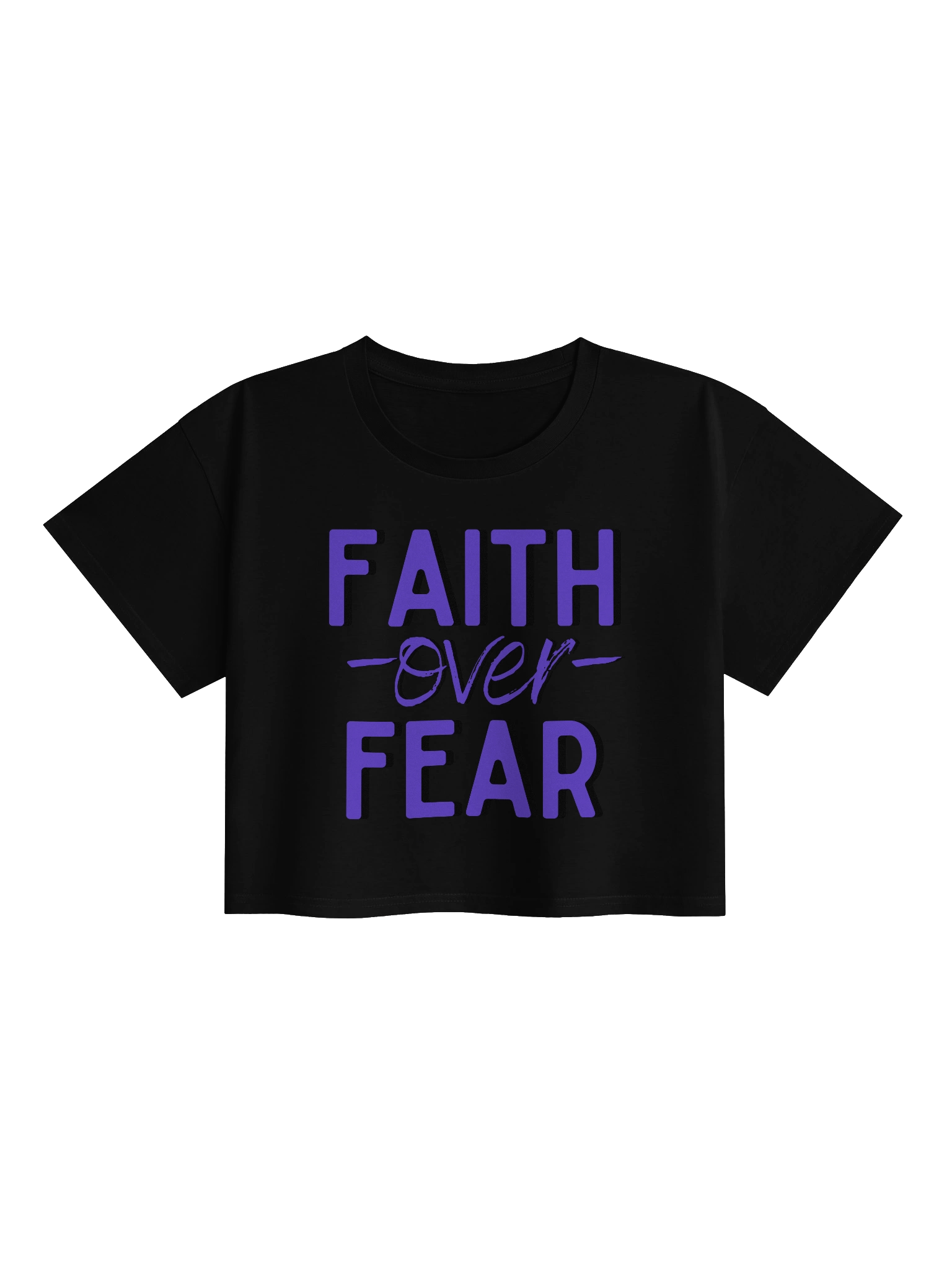 Faith Over Fear Crop Top product image (1)