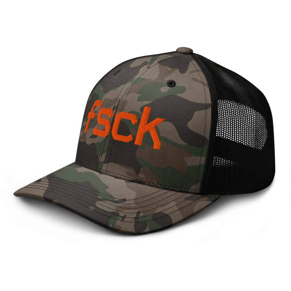 FSCK - Camo Trucker Hat product image (4)