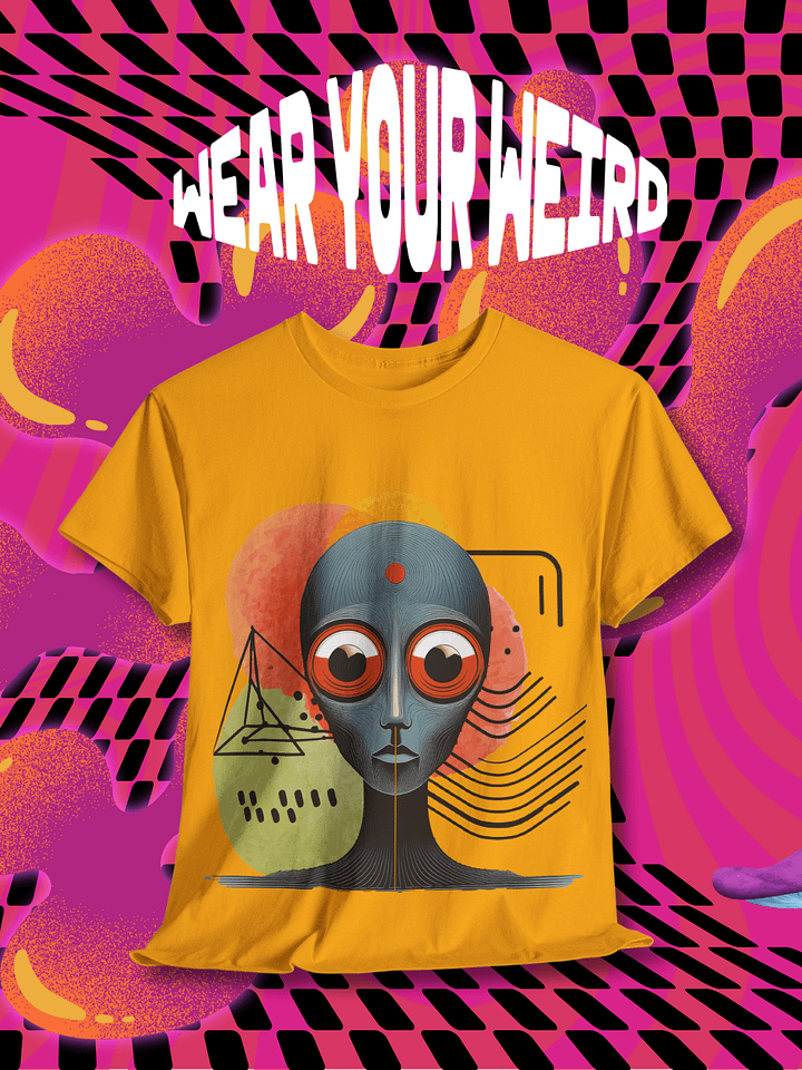 Psychedelic Alien Graphic Tee: Unisex Surreal Art Shirt product image (1)