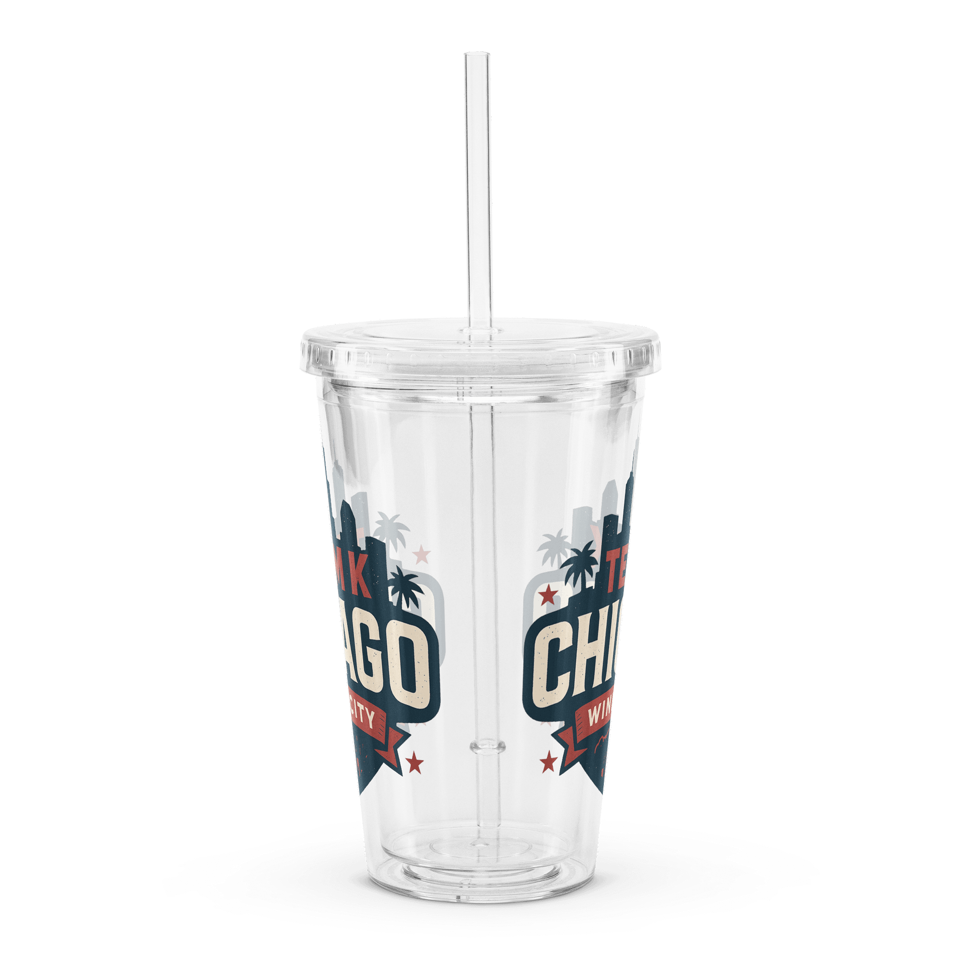 Team K Chicago Clear Plastic Tumbler product image (4)