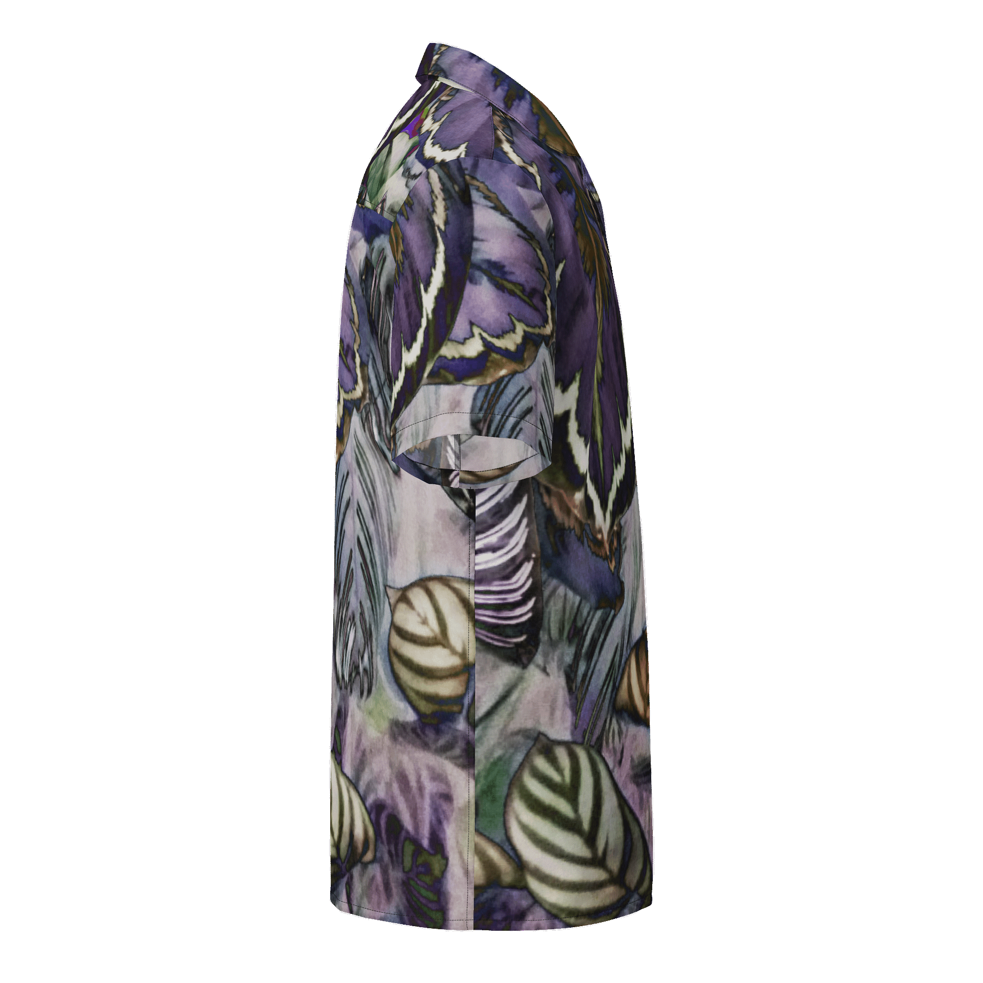 purple Leaves Hawaiian Shirt product image (4)