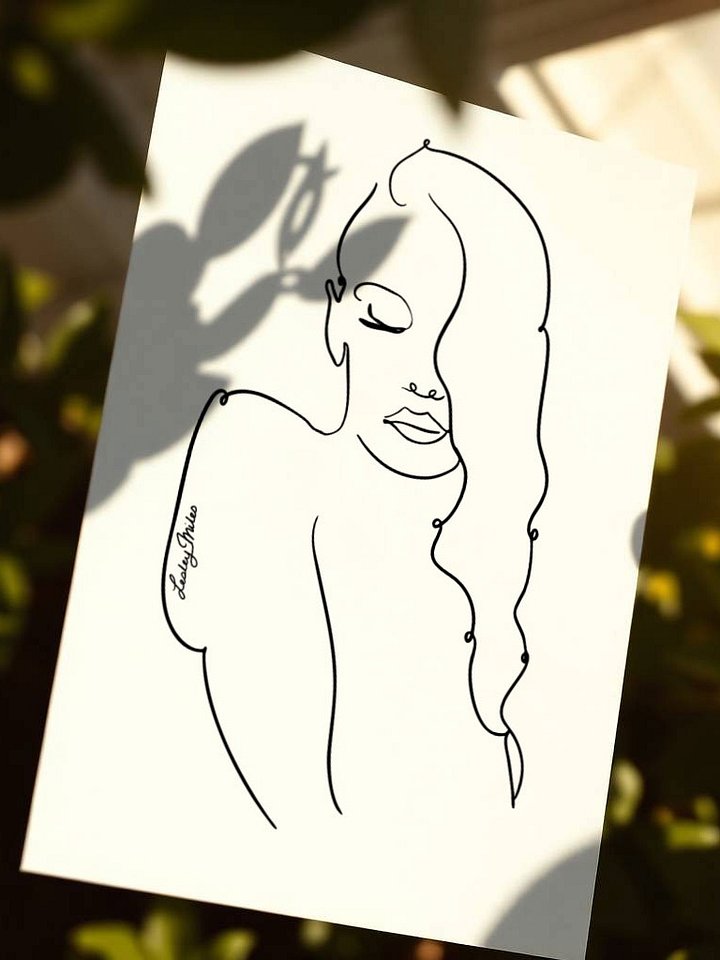 Siren Line Art Minimalist Poster product image (1)