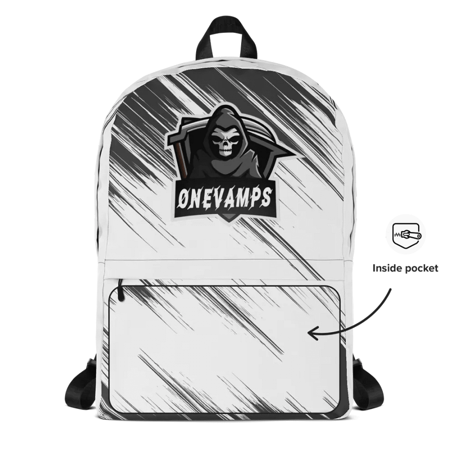 OneVamps Backpack black white product image (4)