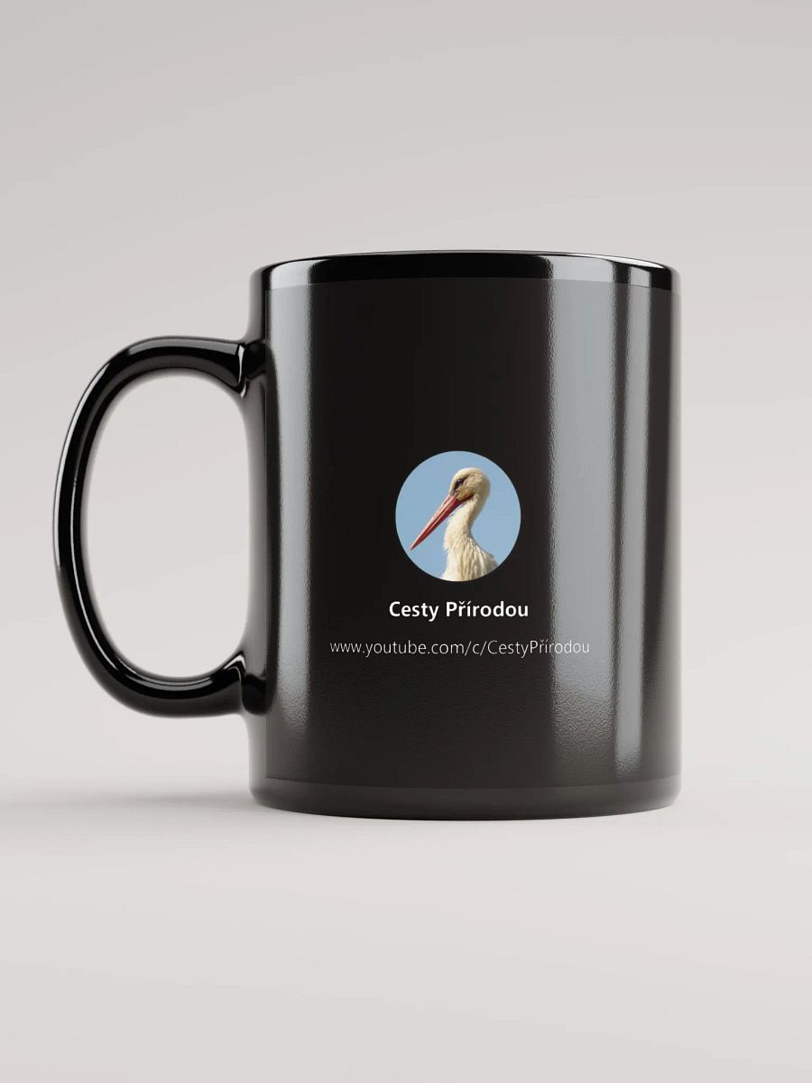 The white stork - Black Glossy Mug product image (6)