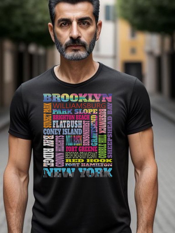 Brooklyn New York Neighborhoods Skyline Bklyn Pride Gifts T-Shirt product image (2)