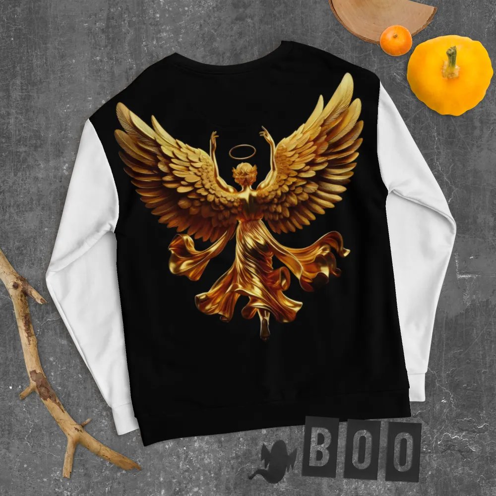 A Golden Angel and Cross - Unisex Sweatshirt #8 product image (8)